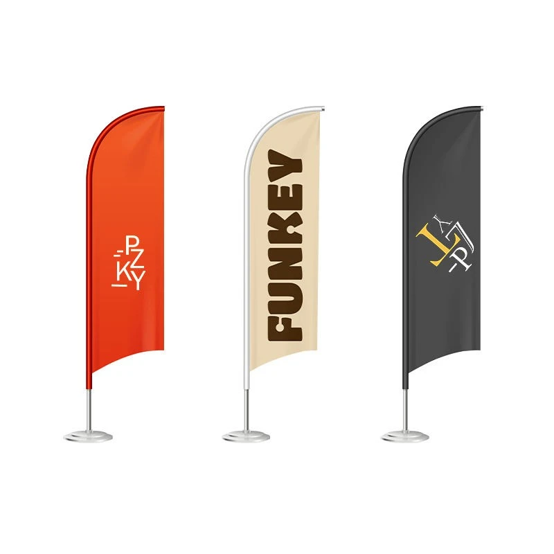 Bord Fjäder Beach Flagga